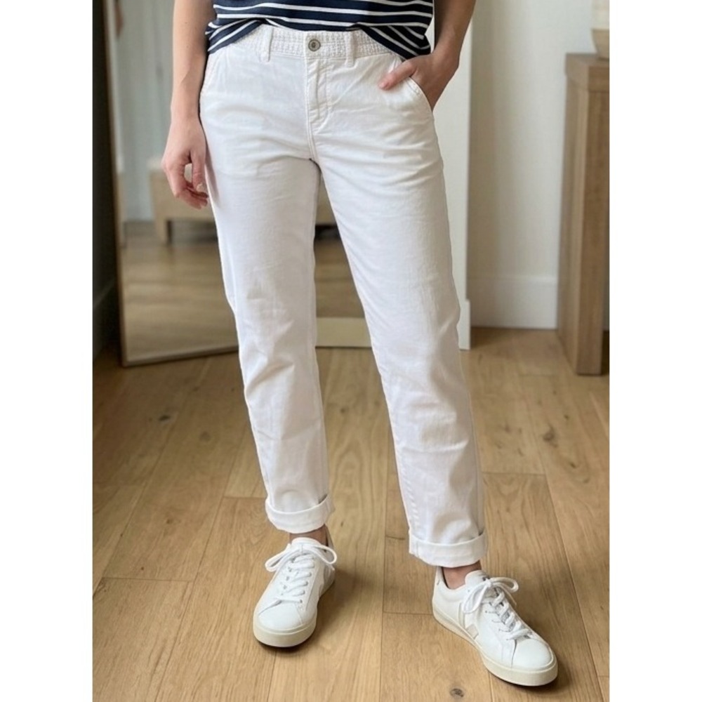 Anthropologie Pilcro and the Letterpress White "Hyphen" Chino Pants - Size 29
